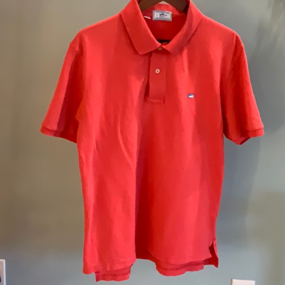 Southern Tide Coral Slipjack Polo